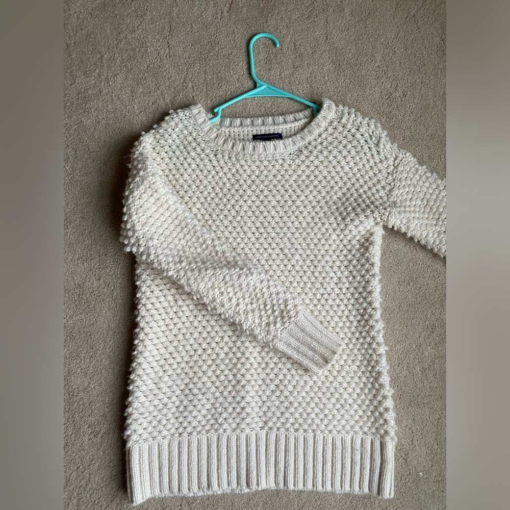 American Eagle Women’s Knit Sweater in Ivory